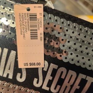Victoria's Secret Black and Silver Tote